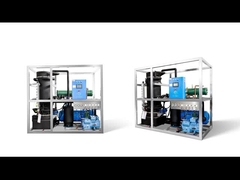 22mm Tube Cie Diameter Ice Tube Maker Mesin dengan 380v / 50hz / 3p Tegangan