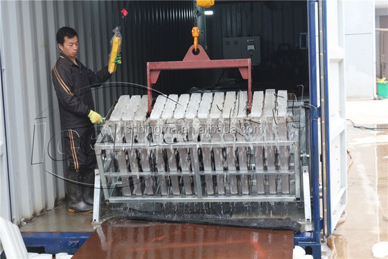 Mesin Es Kontainer Otomatis 220V 380V 410V 415V 440V 460V Untuk Seafood Segar Jual Es Perikanan