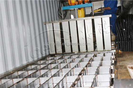 Mesin Es Kontainer Otomatis 220V 380V 410V 415V 440V 460V Untuk Seafood Segar Jual Es Perikanan