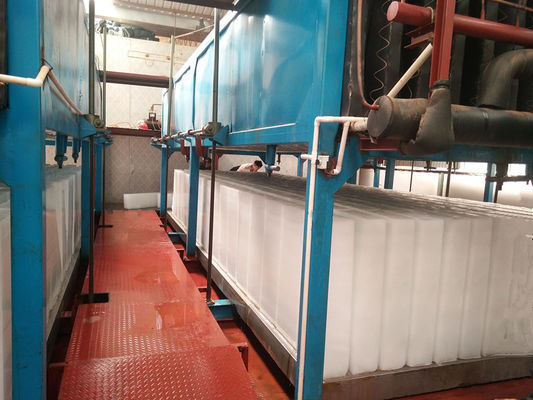 Mesin Es Blok Pendingin Langsung Kecil 5t 380V Pendingin Air Udara
