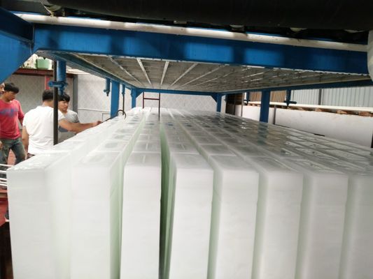 Mesin Es Blok Pendingin Langsung Kecil 5t 380V Pendingin Air Udara