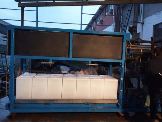 Mesin Es Blok Pendingin Langsung Kecil 5t 380V Pendingin Air Udara