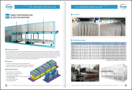 Mesin Es Blok Pendingin Langsung 5000KG 5T CE 1800W