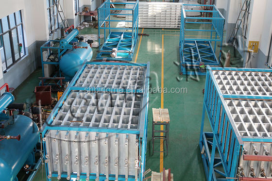 Mesin Pembuat Es Balok Bening 20T Pendingin Air Tawar