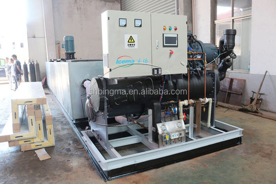 Mesin Es Blok Pendingin Air Garam 10T 380V 3P