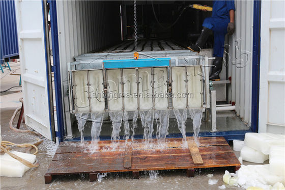 Mesin Es Blok Pendingin Air Garam 10T 380V 3P