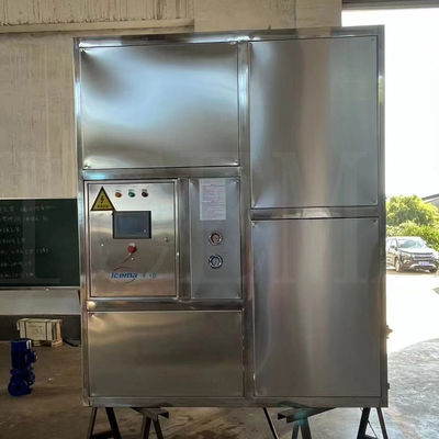 Harga yang pantas Mesin Pembuat Es Industri 3T / 24 jam Otomatis Es Batu Besar Untuk Kedai Kopi / Minuman / Industri / Pabrik Es on line