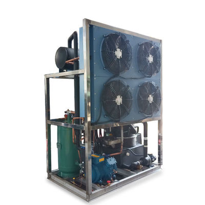 Tabung Mesin Es 8T Dengan Evaporator Stainless Steel 8000kg