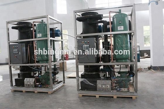 Mesin es tabung industri 3T / hari CE komersial Sistem pembuat es tabung untuk menjaga segar