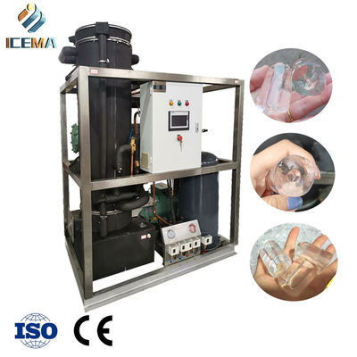 Industri Mesin Pembuat Es Tube 5T/24H Untuk Minuman Dingin / Bar / Restoran