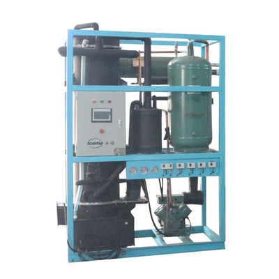Mesin Pembuat Es Tabung Komersial 15 Ton/24 Jam Stainless Steel