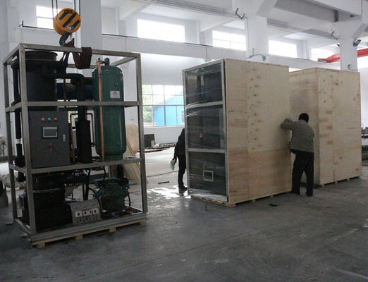 Mesin es tabung industri 1T/24H untuk pengolahan makanan di laboratorium industri katering