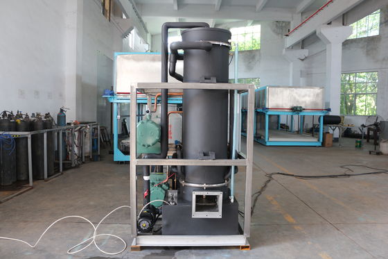 Mesin es tabung dengan katup ekspansi Danfoss-Denmark 380v / 50hz / 3p Tegangan untuk