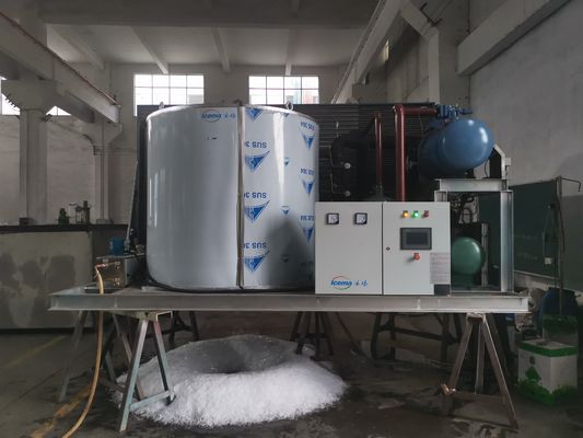 20 Ton Mesin Es Serpihan Air Tawar Pendinginan Langsung