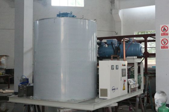Mesin Es Serpihan Industri 300KG-40T Mesin Serpihan Es Salju Untuk Perikanan Makanan Laut Segar