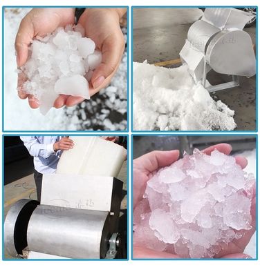 Mesin penghancur es industri bahan stainless steel 304/karbon