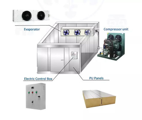 Komersial Harga ruang dingin 20ft kontainer berjalan di freezer penyimpanan dingin untuk menyimpan buah segar / sayuran / ikan / transportasi