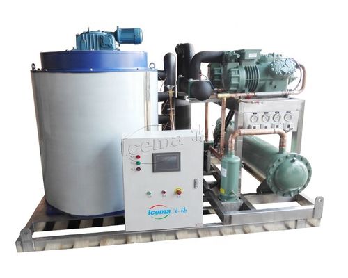 5 Ton Mesin Es Serpihan Air Laut Komersial 20.5KW