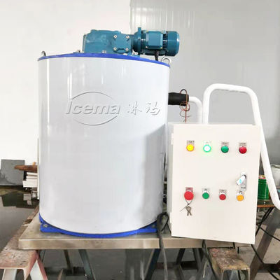 Harga yang pantas 1 Ton Mesin Es Serpihan Air Laut Komersial 400kg 380V on line