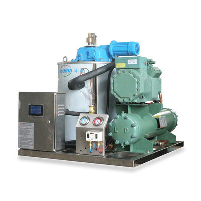 10T/24H Air Laut Flake Ice Machine Ice Maker Industri Komersial Dipasang di Kapal