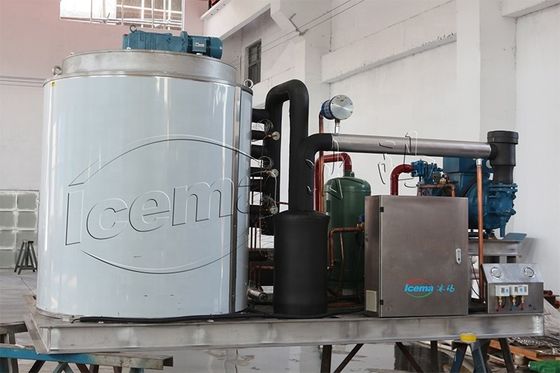 China 50 ton/hari kontainer mesin es serpihan salju untuk pendinginan dengan harga pabrik
