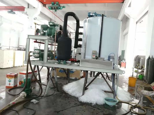 China 50 ton/hari kontainer mesin es serpihan salju untuk pendinginan dengan harga pabrik