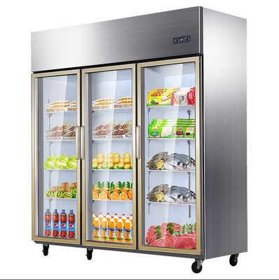 1350L Restoran Komersial Freezer Freezer vertikal