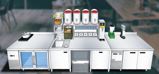 Kulkas Meja Kerja Tipe Bar 340L Di Bawah Kulkas Bar