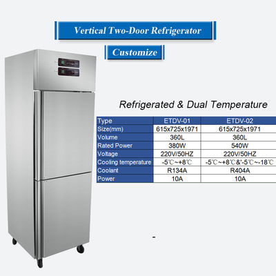 Harga langsung pabrik freezer kulkas komersial kulkas & suhu ganda freezer vertikal untuk rumah tangga hotel