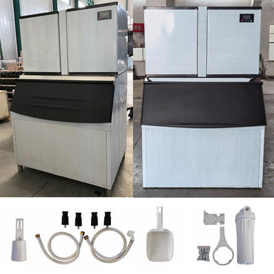 Mesin Es Batu Komersial 1000KG / 24H 3000W 1 Ton Untuk Coffee Bar / Restoran / Hotel