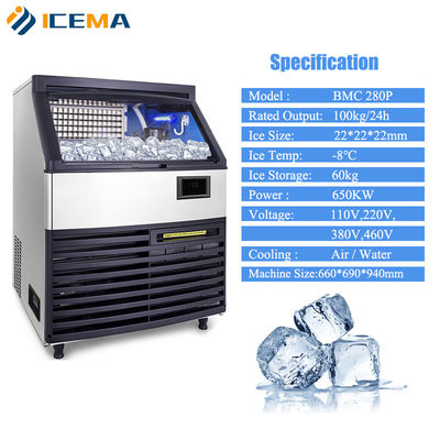 Mesin Es Kubus Komersial 220V