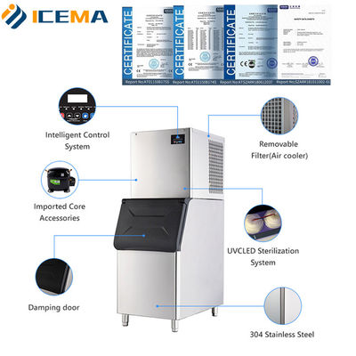 Jual panas 500kg/24 jam Mini Komersial Ice Maker Untuk Hotel Dan minuman dingin Toko