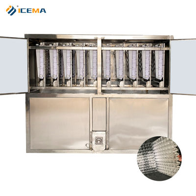 Harga yang pantas Bahan PE Inlet Pipe 3000kg Mesin pembuat es kubus untuk produksi es industri on line