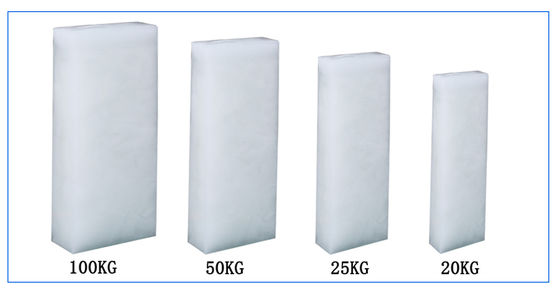 500 kg/hari-50 ton/hari Mesin Es Blok Saline Otomatis Dengan Kondensasi Dingin Udara