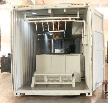 2000 KG TECUMSEH Kompresor 15 Ton Container Block Ice Machine dengan Pembangkit Mobile