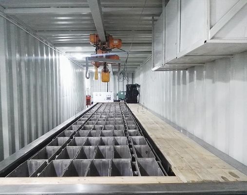 2000 KG Air-dingin Container Blok Ice Machine untuk Produktivitas Tinggi dan Kompetitif