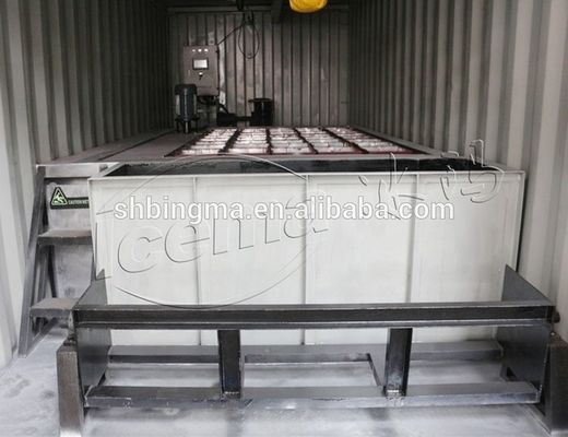 2000 KG Air-dingin Container Blok Ice Machine untuk Produktivitas Tinggi dan Kompetitif