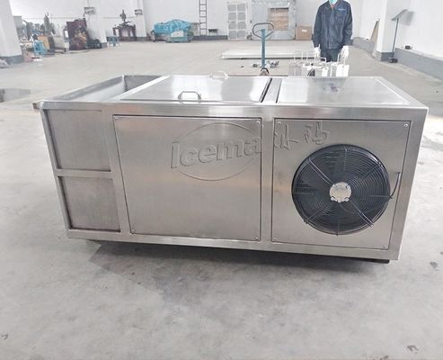 Mini Ice Plant 1 Ton Compact Ice Block Machine dengan komponen Schneider Electric