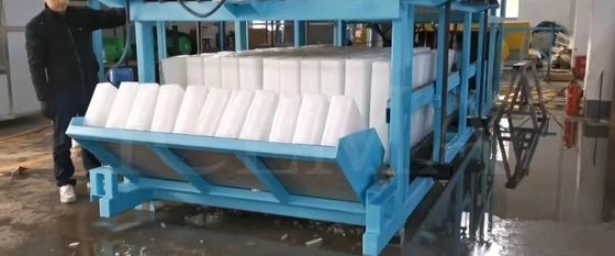 ICEMA 1T-20T/24H Mesin Es Blok Pendingin Langsung untuk Produksi Es Industri Besar