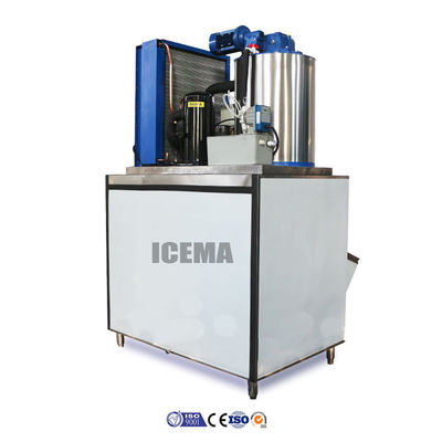 Mesin es serpihan industri komersial ICEMA 1T dengan kapasitas pendingin 2,1kw