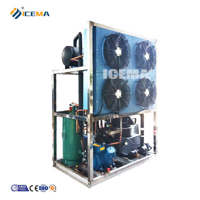 8.66KW Tube Ice Maker untuk Bar di Pabrik Kimia Nyaman dan awet