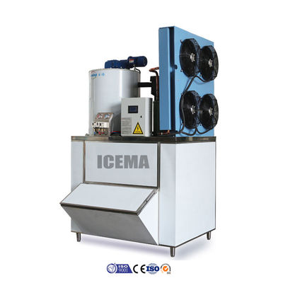 Harga yang pantas 3.6KW Industri Portable Ice Flake Maker untuk Ikan 1T / 2T / 3T / 5T Flake Ice Machine on line