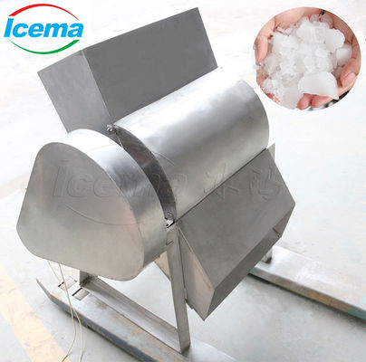 9T / jam Kapasitas portabel stainless steel ICEMA mini mesin pembuat es untuk menyimpan segar