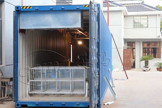 RefComp Kompresor 31.25KW 8T Container Block Ice Machine yang bisa dilepas untuk Pelabuhan dan Dermaga