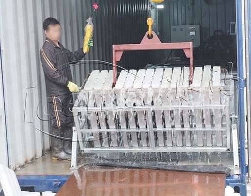 RefComp Kompresor 31.25KW 8T Container Block Ice Machine yang bisa dilepas untuk Pelabuhan dan Dermaga