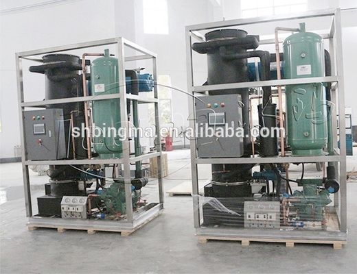 Mesin es tabung baja tahan karat profesional 25 ton untuk aplikasi industri