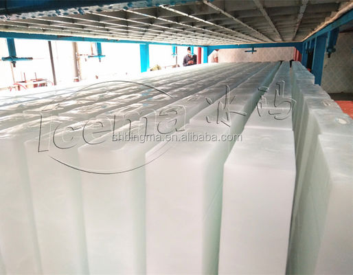 Mesin pembuatan es industri 10T/24H dengan pendinginan langsung dan bahan pendingin R404A/R22