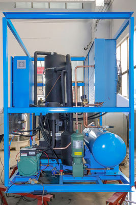 Mesin es tabung profesional 1 ton untuk pertanian 1920*1550*2150mm stainless steel