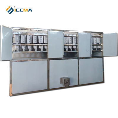 Harga yang pantas 350KG Kapasitas penyimpanan es 5T / 24H Mesin pembuat es industri untuk manufaktur on line