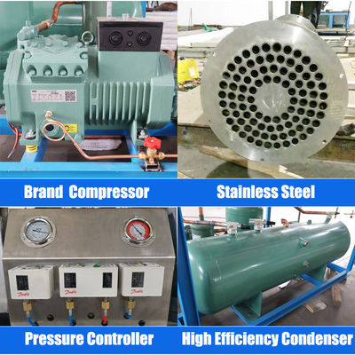 8 ton Stainless Steel Tube Ice Machine Output otomatis 10T/24H Opsi yang dapat disesuaikan